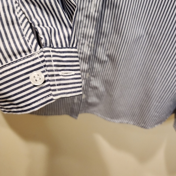 DESIGN LAB Women's Long Sleeves Stripes Non Iron Shirt size S/p - Picture 4 of 6